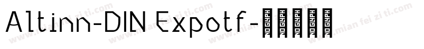 Altinn-DIN Expotf字体转换